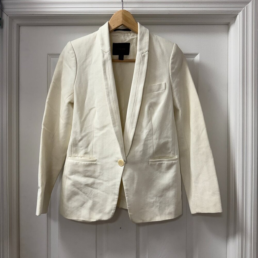 Country Road structured darted cotton-blend tailored blazer size 4